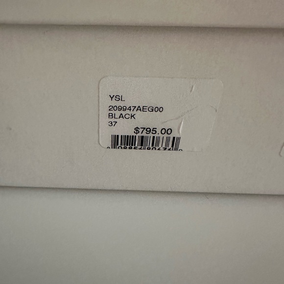 Designer YSL TRIBTOO 80 Pump in Black. Excellent Condition - YVES SAINT LAURENT - Picture 8 of 8